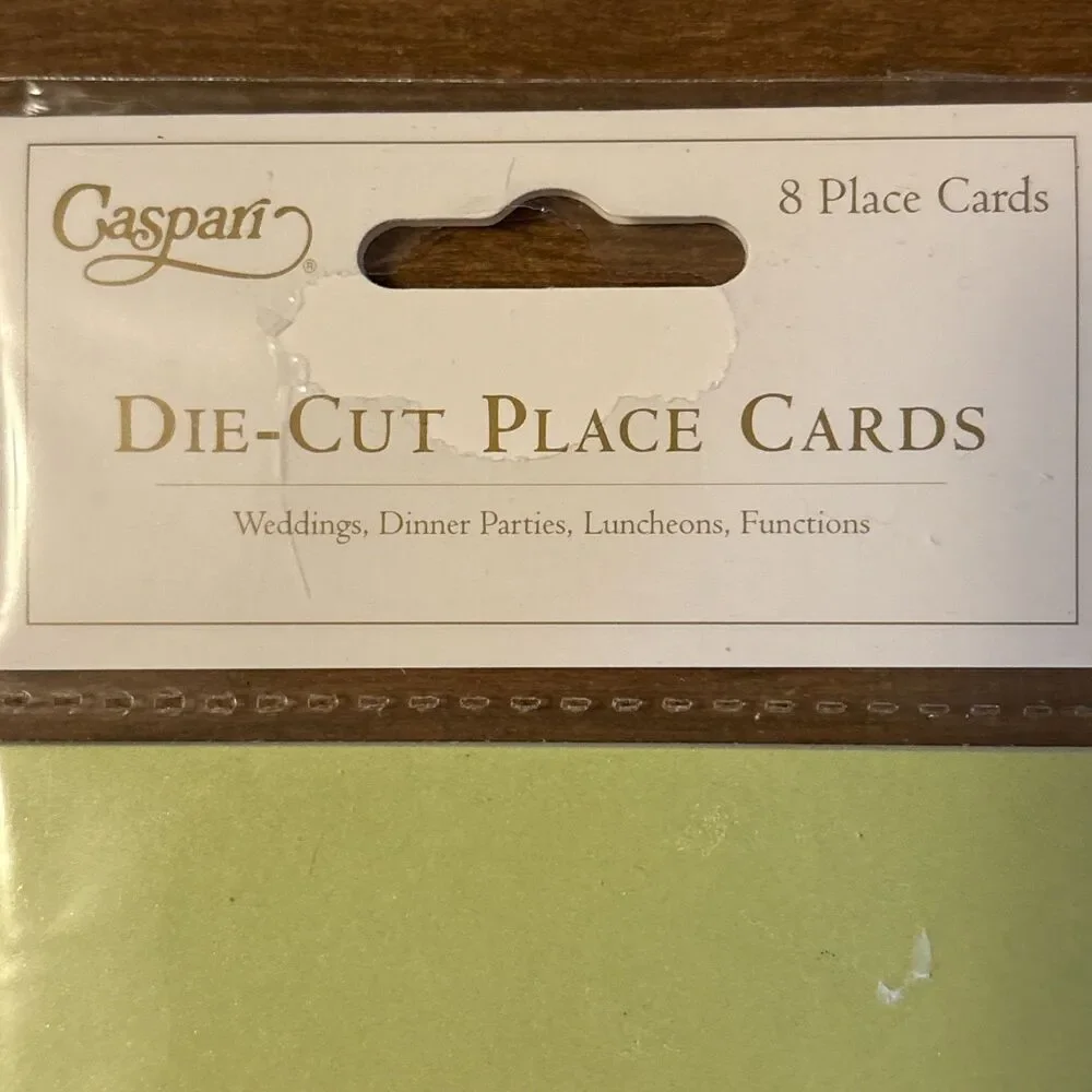 Caspari Pack Of 8 Die-Cut Deluxe Floral Peony Place Cards